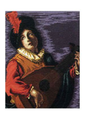 Двухсторонняя схема для вышивания 273 – По картине Бартоломео Манфреди "Мальчик с лютней"