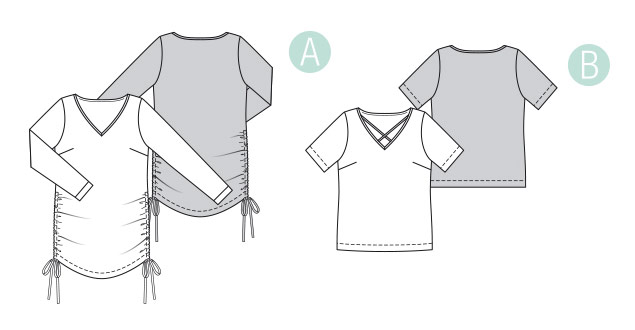 Выкройка Burda (Бурда) 6308 — Рубашка с длинным или коротким рукавом