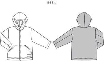 Выкройка Burda (Бурда) 9684 — Куртка (снята с производства)