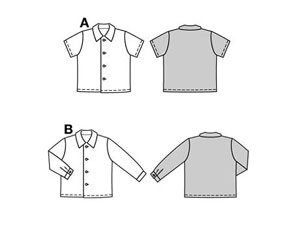 Выкройка Burda (Бурда) 9851 — Рубашка (снята с производства)