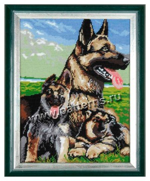 Набор для вышивания (гобелен) 304003 – Овчарка с щенками