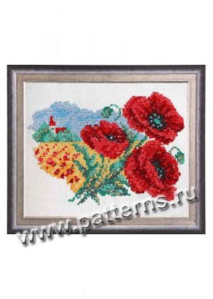Набор для вышивания d13-001 - Красные цветы