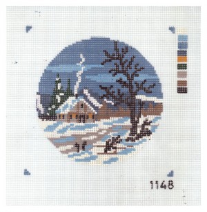 Канва с печатным рисунком 1148 - Зима