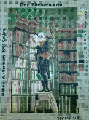 Канва для вышивания (гобелен) 2030-23 - Библиотека