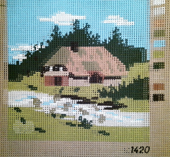 Канва для вышивания (гобелен) g_1420 - Дом у леса