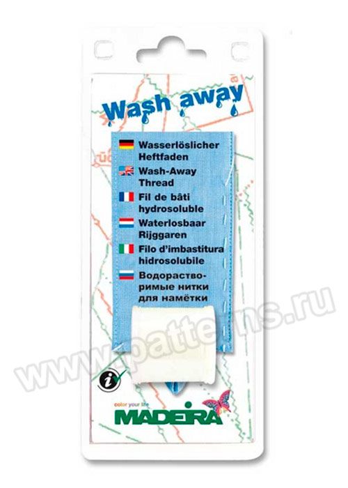 Wash away Madeira – водорастворимые нитки для наметки