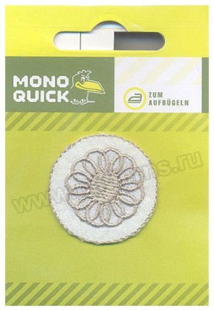 Термоаппликация Mono Quick (02250) – Круг с ромашкой