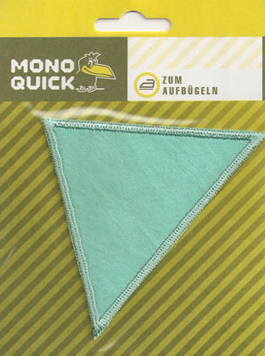 Термоаппликация Mono Quick (art.06) – Зелено-голубой треугольник