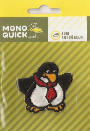 Термоаппликация Mono Quick (art.01) – Пингвин в красном галстуке