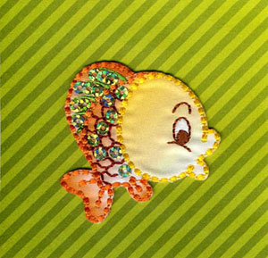 Термоаппликация Mono Quick (06303) – Рыбка с пайетками
