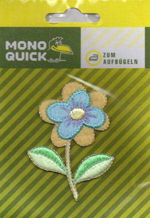Термоаппликация Mono Quick (06315) – Цветок желто-голубой