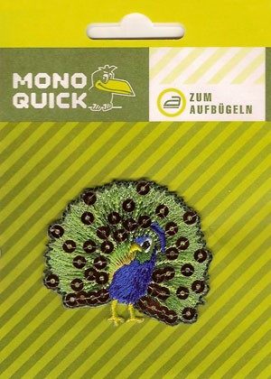 Термоаппликация Mono Quick (06551) – Павлин с пайетками
