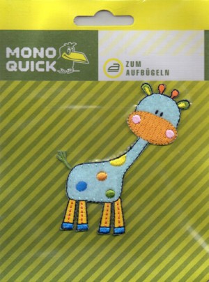 Термоаппликация Mono Quick (08178) – Жираф голубой