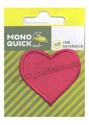Термоаппликация Mono Quick (04054) – Бархатное сердце
