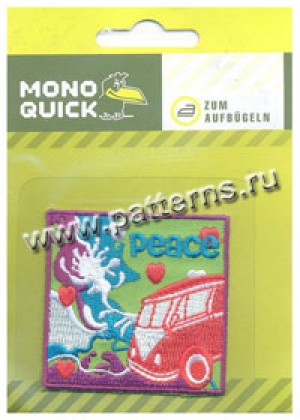 Термоаппликация Mono Quick (06119) – Мир, автобус Фольксваген