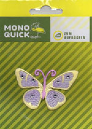 Термоаппликация Mono Quick (06403) – Бабочка сиренево-желтая