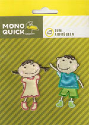 Набор термоаппликаций Mono Quick (12284) – Мальчик и девочка