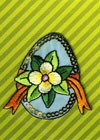 Термоаппликация Mono Quick (06443) – Пасхальное яйцо с цветком и пайетками