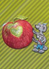 Термоаппликация Mono Quick (12874) – Мышонок с яблоком