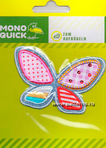 Термоаппликация Mono Quick (10479) – Бабочка разноцветная