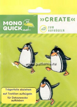 Термоаппликация Mono Quick (16135) – Пингвины
