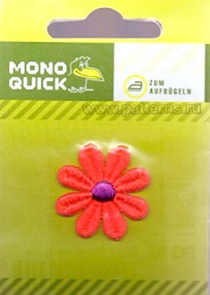 Термоаппликация Mono Quick (02026) – Оранжевый цветочек