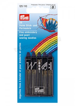 Иглы швейные ручные PRYM 125110 – набор для вышивки и бисероплетения