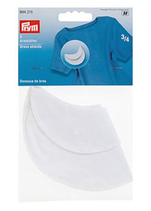 Подмышечники для одежды с короткими рукавами (белый)