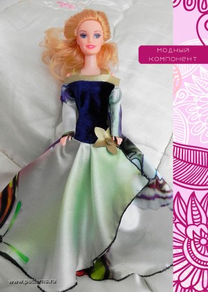 Электронная выкройка МК — Одежда для куклы Barbie (Барби) – B2015.02