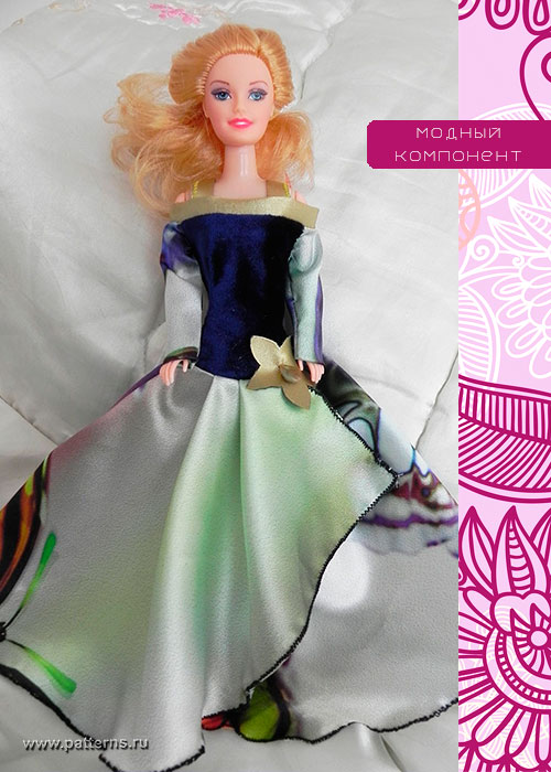 Электронная выкройка МК — Одежда для куклы Barbie (Барби) – B2015.02
