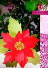 БЕСПЛАТНО!  Электронная выкройка МК201704 — Рождественский цветок "Пуансеттия"