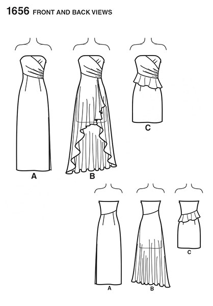Выкройка Simplicity — Вечернее платье - S1656 (снята с производства)