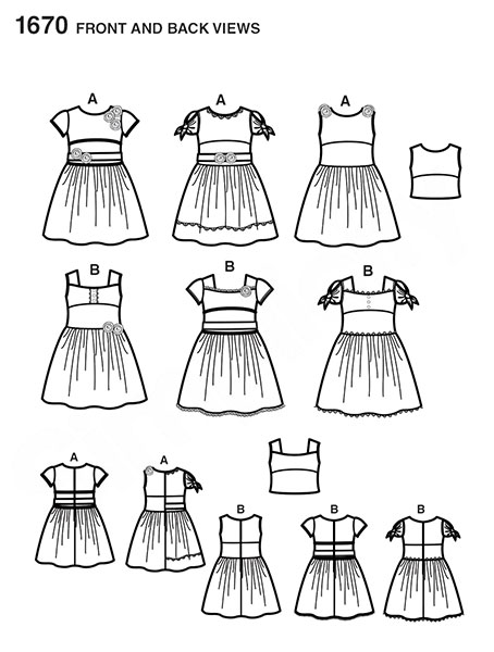 Выкройка Simplicity — Платье - S1670 (снята с производства)