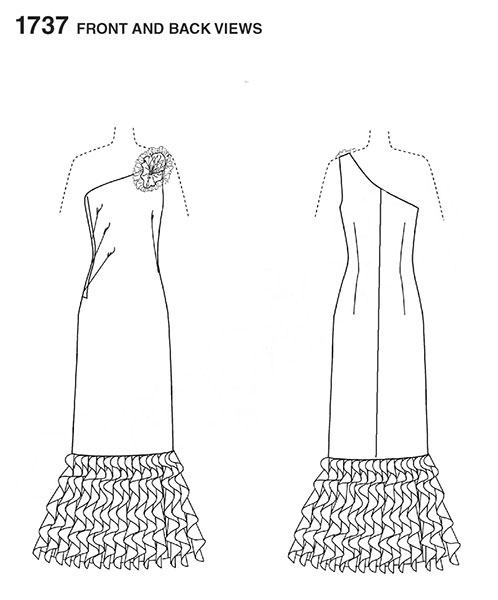 Выкройка Simplicity — Вечернее платье - S1737 (снята с производства)
