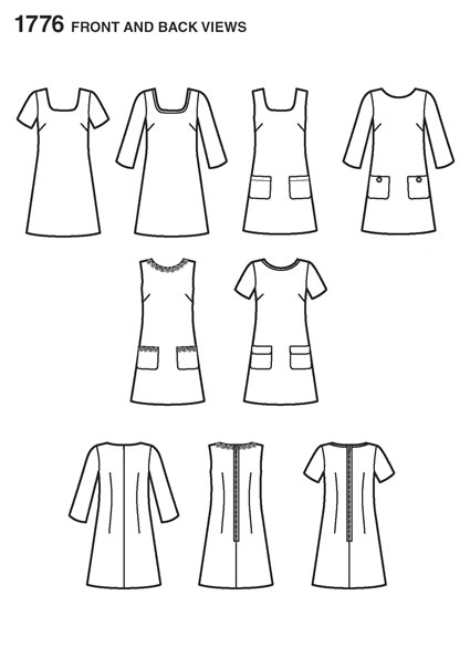 Выкройка Simplicity — Платье - S1776 (снята с производства)