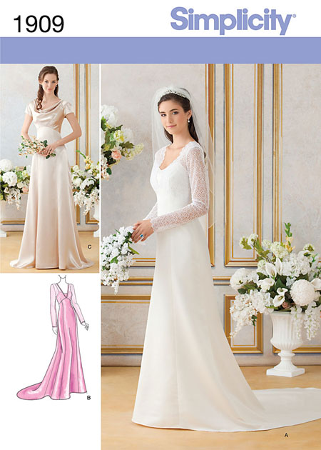Выкройка Simplicity — Свадебное платье - S1909 (снята с производства)