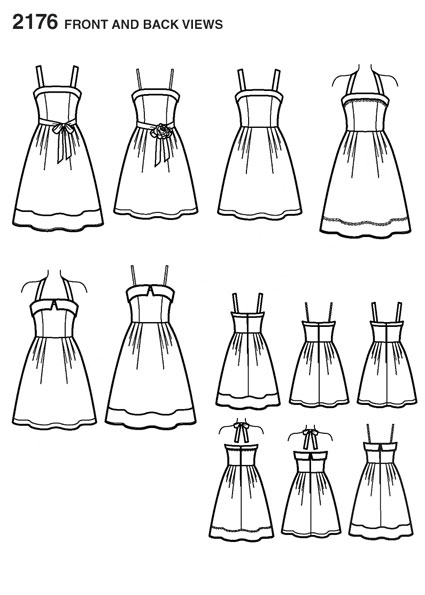 Выкройка Simplicity — Платье - S2176 (снята с производства)