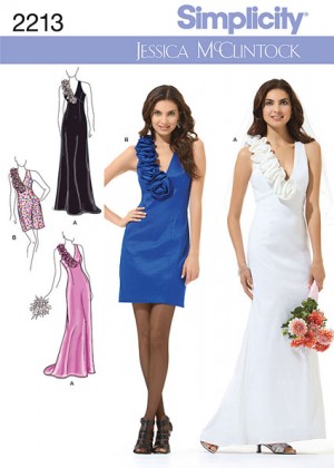 Выкройка Simplicity — Вечернее и свадебное платье - S2213 (снята с производства)