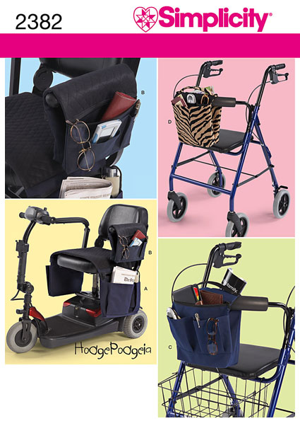 Выкройка Simplicity — Мешки для скутеров, инвалидных колясок и ходунков - S2382 (снята с производства)