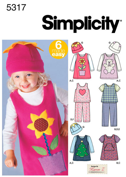 Выкройка Simplicity — Детский комплект - S5317 (снята с производства)
