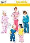 Выкройка Simplicity — Пижама детская - S2826-AA_½-3 (снята с производства)