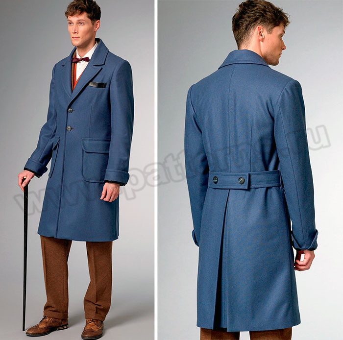 Выкройка Butterick — Исторический мужской костюм: Пальто, Жилет - B6502