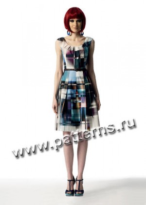 Выкройка Vogue — Платье со складками - V1353 (снята с производства)