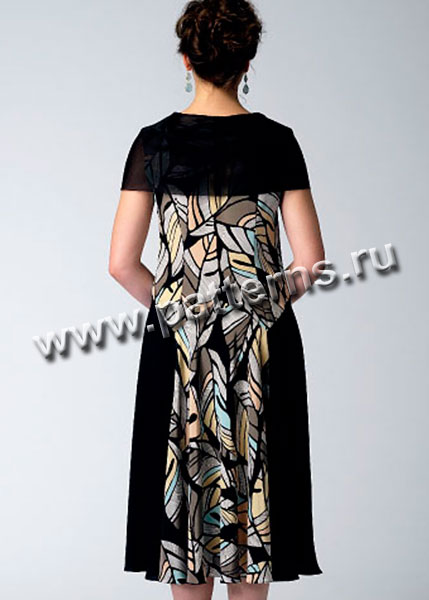 Выкройка Vogue — Платье с накидкой - V1391 (снята с производства)