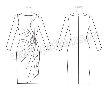 Выкройка Vogue — Платье с драпировкой - V1514