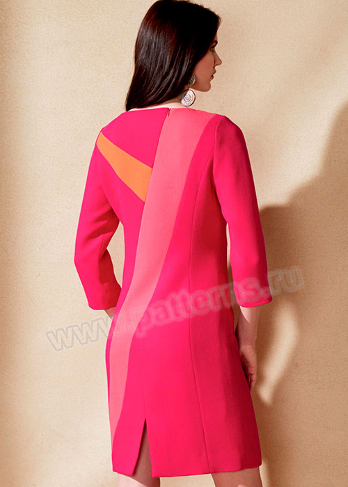 Выкройка Vogue — Платье с асимметричными вставками - V1555