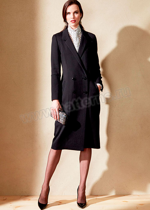 Выкройка Vogue — Двубортное пальто - V1562