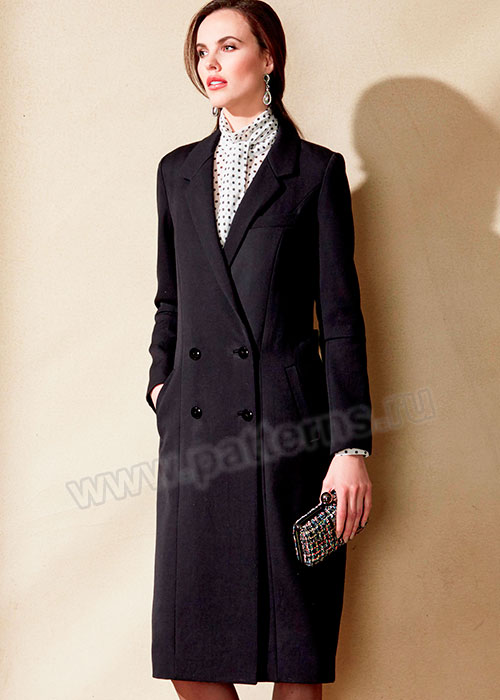 Выкройка Vogue — Двубортное пальто - V1562