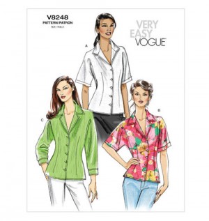 Выкройка Vogue — Рубашка женская - V8248 (снята с производства)