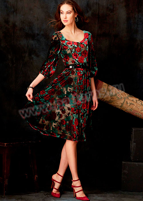 Выкройка Vogue — Платье с объемными рукавами - V9265